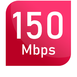 Kecepatan 150 Mbps