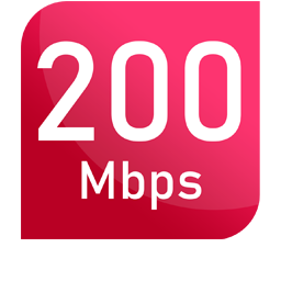 Kecepatan 200 Mbps