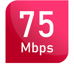 Kecepatan 75 Mbps